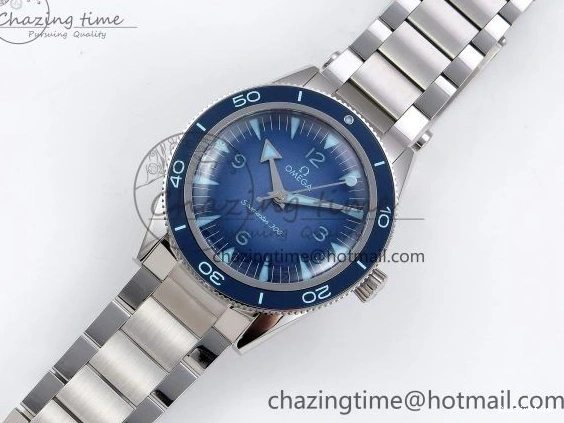 0103 Seamaster 300 Heritage VSF 1:1 Best Edition Blue Dial on SS Bracelet A8912 Super Clone Packable 7716